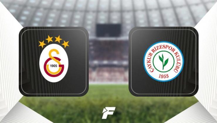 CANLI |                    Galatasaray-Çaykur Rizespor maçı ne zaman, saat kaçta, hangi kanalda? (Muhtemel 11'ler)